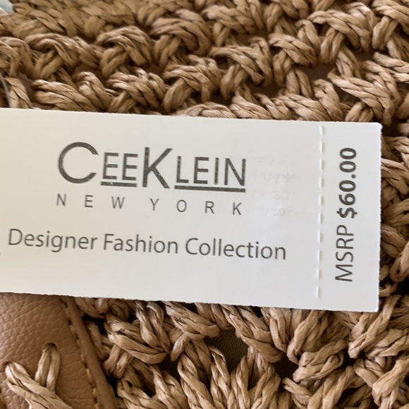 BRAND NEW! Camel color woven bag - Picture 4 of 4